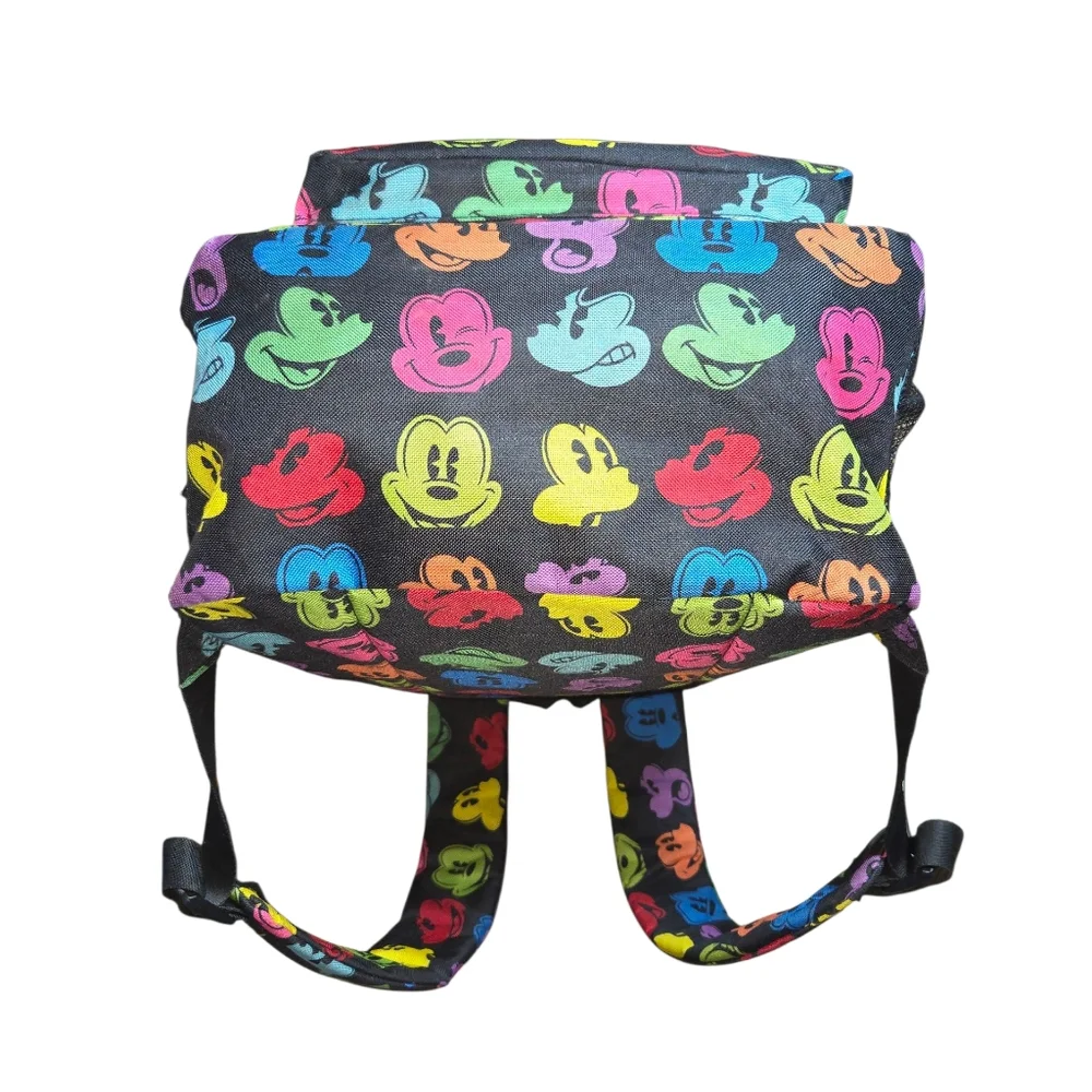 Disney Parks Walt Disney World Black & Rainbow Mickey Mouse Backpack‎ 18"X12"X9" - Picture 6 of 12